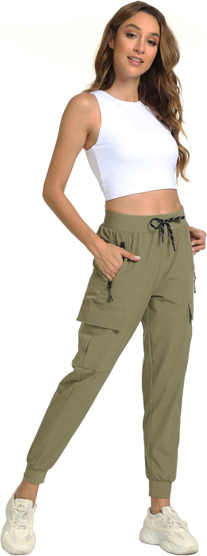 Women's Joggers Cargo Pants Lightweight Quick Dry Hiking Running Pants for Athletic Casual & Outdoor