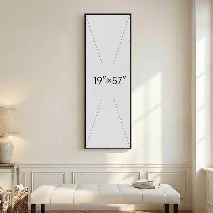 Large Framed Neutral Landscape Abstract Wall Art, Long Vertical 20x60 In | Gray brown pictures, Canvas prints, Wood frame, Modern minimalist lake paintings, Wall decor for hallway living room dining
