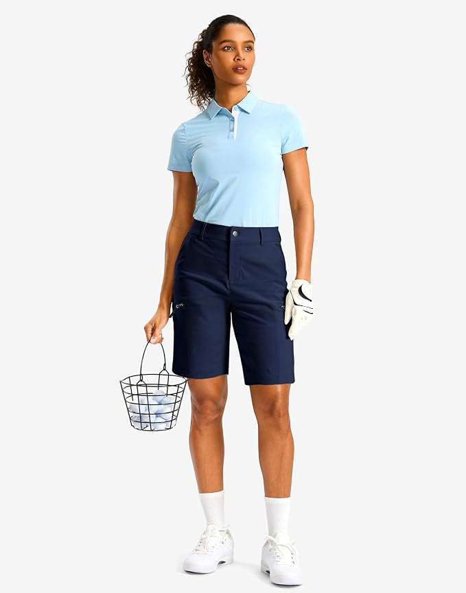 G Gradual Women's 7"/9" Hiking Cargo Shorts Quick Dry Lightweight Golf Outdoor Work Summer Travel Shorts with Pockets