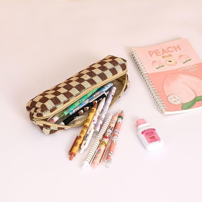 LYDZTION Makeup Bag Cosmetic Bag for Women,1Pcs Large Capacity Makeup Bags and 1Pcs Pencil Case Makeup Brushes Storage Bag Travel Toiletry Bag Organizer