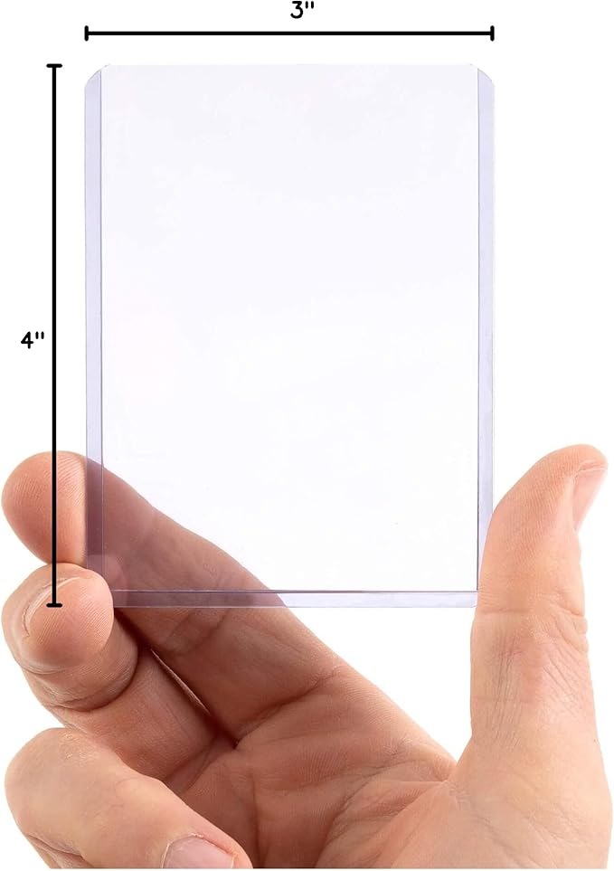 Vault X Toploaders 75pt (25 Pack), 3" x 4" Seamless Clear Rigid Card Holders for Trading Cards TCG