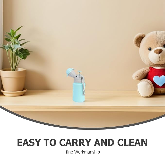 FRCOLOR Portable Car Urinal Bottle with Leakproof Design Mini Potty for Boys Lightweight and Portable Emergency Toilet for Travel Camping Outdoor Use