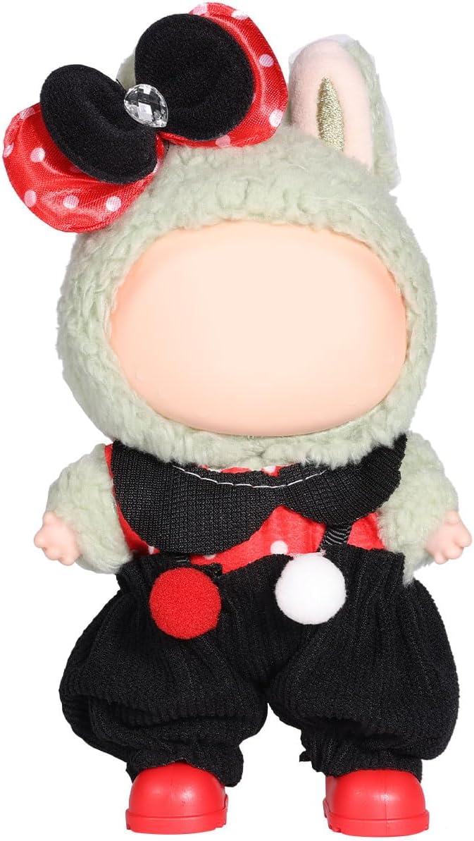 AICase for 17cm Doll Clothes/Outfit,Clothing Set for 17cm Doll,3 Piece Set Hat Clothing,Boys and Girls Stylish Adorable Clothes Accessories_09