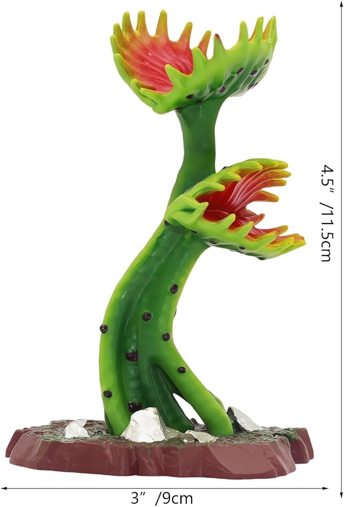 Gemini&Genius Plant Action Figure Toys for Kids Venus Flytrap Figure Carnivorous Flowers Carnivorous Plants Decor