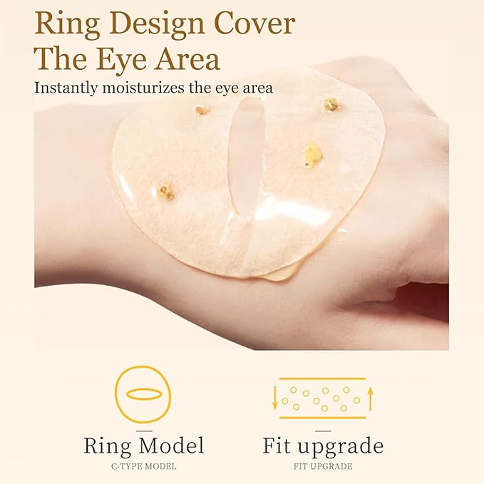 Eye Mask, Under Eye Patches 30 Pairs- Dark Circles, Puffy Eyes Treatments–Reduce Wrinkles and Fine Lines, Hydrating and Anti-Wrinkle Effect Under-Eye Patches with Hyaluronic Acid and Collagen (Osmanthus Fragrans)