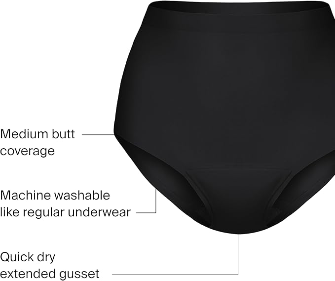 KNIX Super Leakproof High Rise Period Underwear for Women, Machine Washable, Reusable (1 Pack)