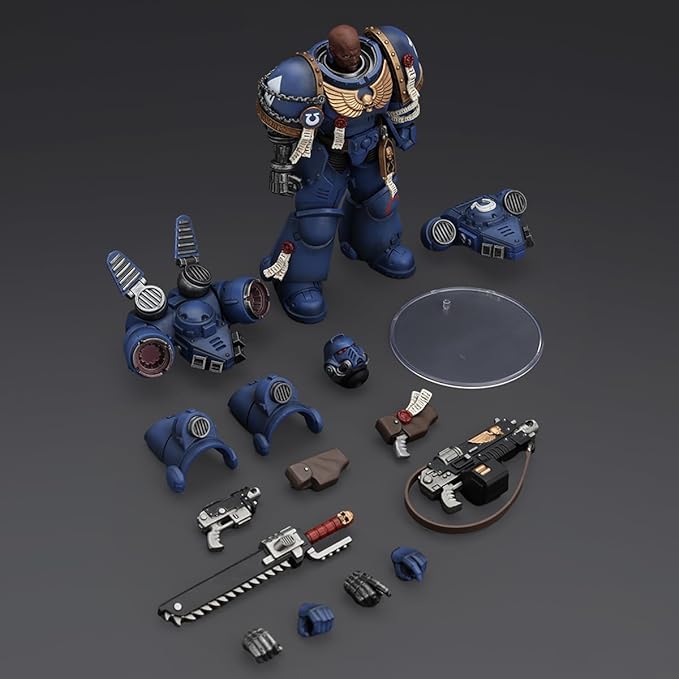 JOYTOY 1/18 Action Figure Warhammer 40,000 Ultramarines Brother Chairon Collection Model Birthday Gifts JT00072