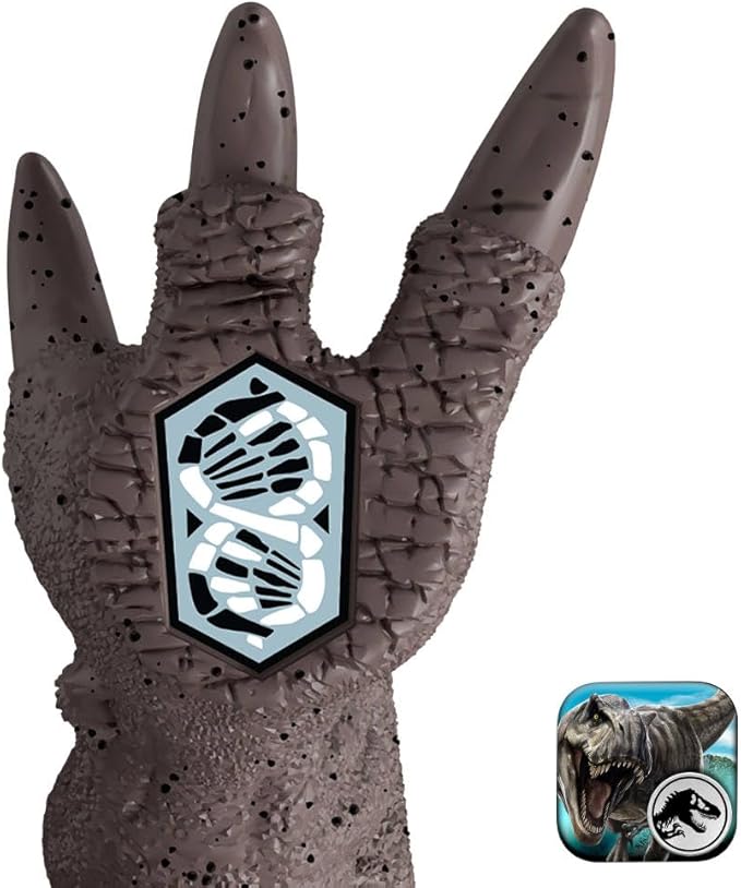 Mattel Jurassic World Rebirth Vehicle with 1 Human & 1 Dinosaur Figure, Launch ‘N Battle Truck, Martin Krebs Figure & Raptor, Turret & 2 Projectiles