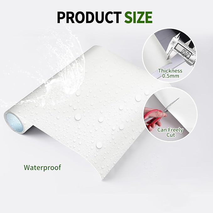 Magnetic Dry Erase Whiteboard Paper 12 x 8 Inch, Self Adhesive White Board Sticker for Wall, Peel and Stick Wallpaper for Home Office School Teacher Classroom