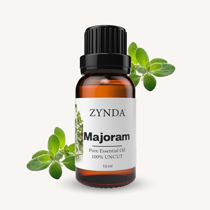 Marjoram Essential Oil – 100% Pure, Natural & Organic | Calming Aromatherapy Body Oil for Skin & Relaxation | Lab-Tested Uncut Essential Oils - 10ML