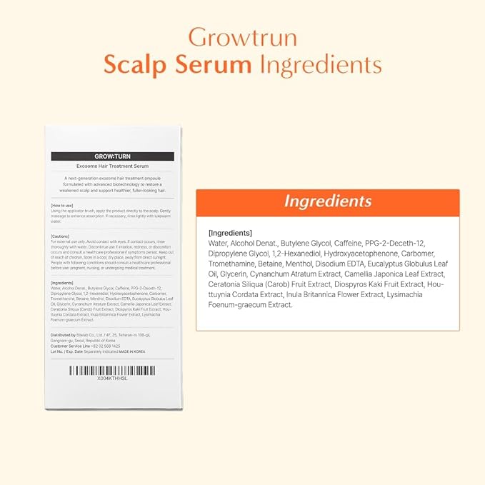 lilyeve GROWTURN Hair Growth Serum with Built-in Brush, Heartleaf-Derived Exosomes to Revitalize, Korean Hair Care, 3.38 fl. oz. (Pack of 4)