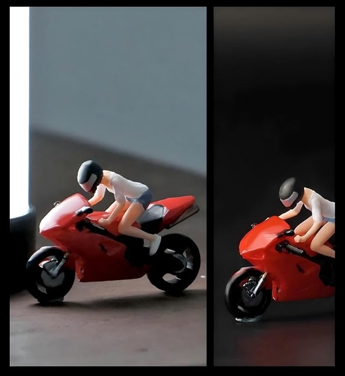 1:64 Scale Hand-Painted Resin Female Racer Figure (Locomotives are not Included)- HO Compatible Diorama Model for Train Scenes, Architectural Displays, Collectors & Hobbyists
