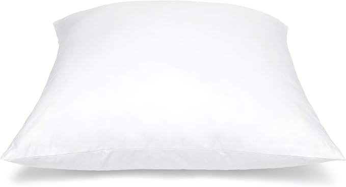 Pillow Inserts - Pack of 2-18" x 18" Square Decorative Throw or Sham for Couch - Bed - Sofa