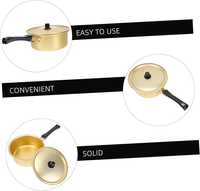Aluminum Stockpot Korean Ramen Pot Instant Noodle Pot Non-stick for Cooking Pasta