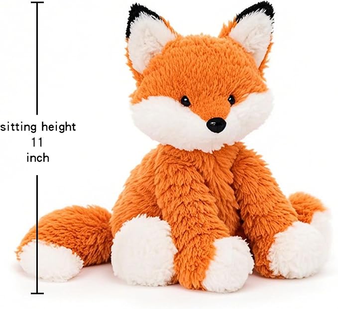 Fox Stuffed Animal – Cute Orange Fox Plush Toy for Kids & Adults – Birthday Surprise & Room Decor –A Cuddly Companion for Everyday hugs and Bedtime