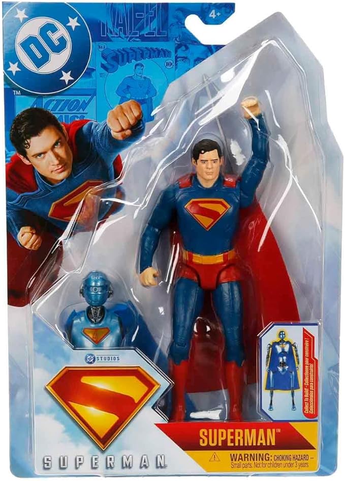 DC Comics, Superman 6-Inch Action Figure, Authentic Superman Movie Styling, Super Heroes Kids Toys for Boys and Girls Ages 4 and Up
