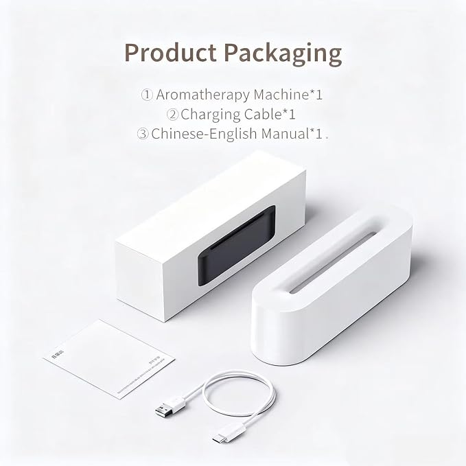 Essential Oil Diffuser, Fireplace Fire Flame Aromatherapy Diffuser, 150ml Ultrasonic Cool Mist Humidifier, Scent Aroma Diffuser with 7 Colors Light, Timer & Auto-Off for Home, Room (White)