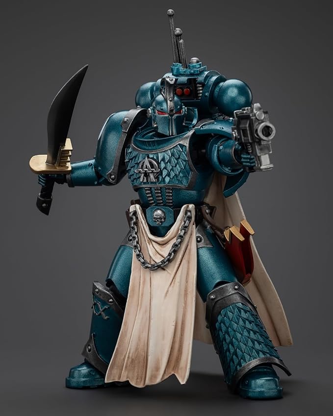 JoyToy 40K Genuine License 1:18 Action Figure, Alpha Legion Praetor with Power Sword, 4.96 inch Collectible Action Figures Sets