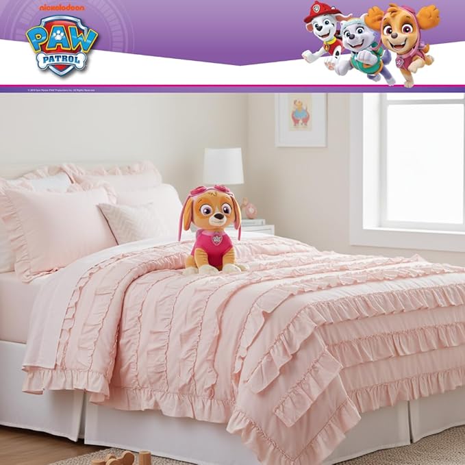 Paw Patrol Skye Cuddle Pillow, Kids Bedding Super Soft Plush Pillow, (Officially Licensed Product) By Franco