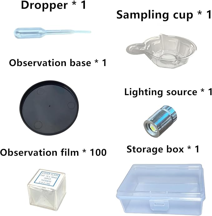 Phone Observation Sperm Magnifier Lens Kit with Storage Case,Cell Phone Lens attachments