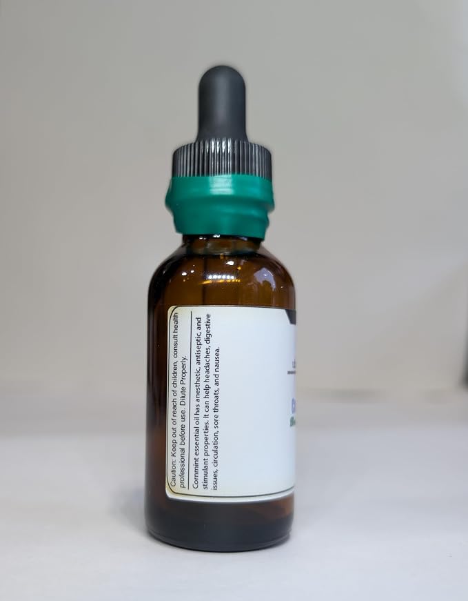 Cornmint Essential Oil - 100% Pure & Natural Essential Oil for Aromatherapy, Home Essential Diffuser Oil, Minty Aroma for Aromatherapy - Sourced from India(1 Ounce)