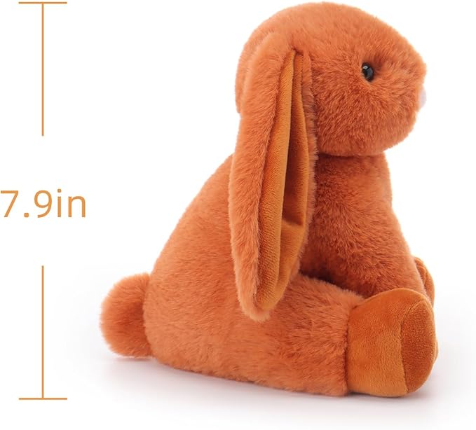 Apricot Lamb Fragrant Orange Bunny Stuffed Animals for Kids, Soft Cute Plush Toys for Baby Girl and Boy, 7.9 Inches