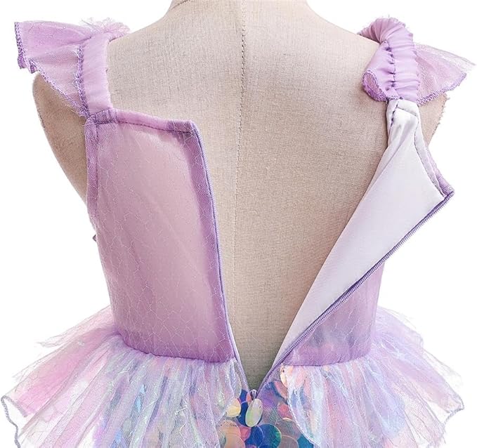 Dressy Daisy Little Toddler Girls Princess Mermaid Fancy Dress with Accessories Birthday Halloween Costume Size 3T to 10