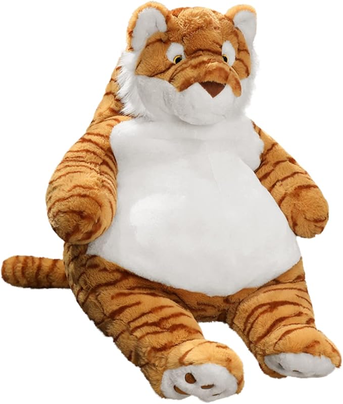 ARELUX Giant 22in Big Tiger Plush Large Stuffed Animal Hugging Pillow: Soft Jumbo Sleeping Body Warm Fluffy Pillow Adorable Chubby Plushie Toy Gifts for Boys Girls