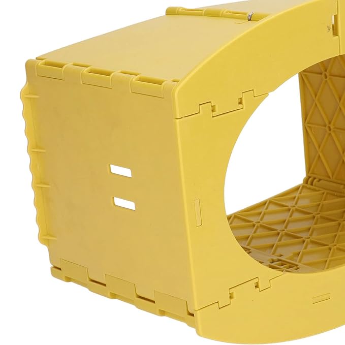 Toddler Potty, Foldable Portable Potty with PP Material, Lightweight Travel with Cleaning Bag and Storage Bag, Quick Setup Baby Toilet for Camping Car Trips Toddlers (Yellow)