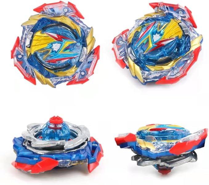 Bey Battle Burst Gyro Blade Toy Set Great Present for Kids Children Boys Ages 6 8 10 12+ Metal Fusion Attack Top Battling Game 10 Spinning Tops 2 Two-Way Launcher 2 Handles