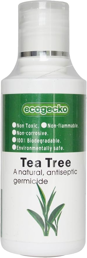 Ecogecko Fragrance Aroma Oil for use with EcoGecko Air Revitalizers/Cleaners, Water Based Air Purifiers and Oil Diffusers, 12 Scents to Choose From, 100ML, Tea Tree