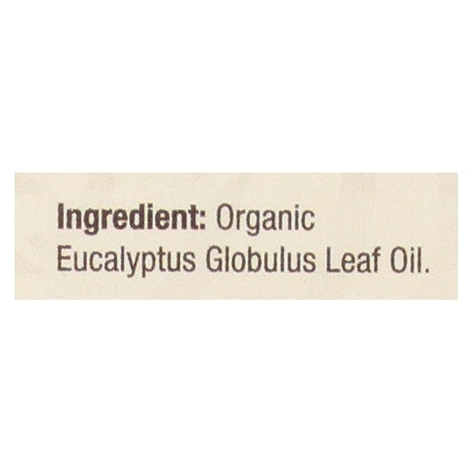 Nature's Answer 100% Pure Organic Essential Oil, Eucalyptus, 0.50 Ounce