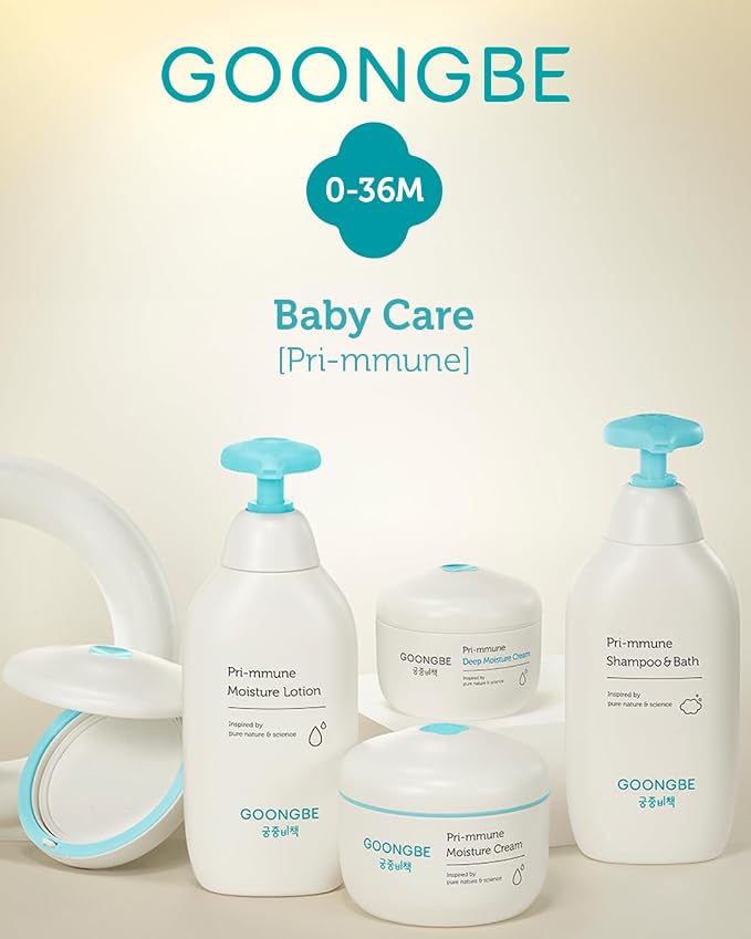 GOONGBE Baby Soothing Water Gel Cream - Korean Baby Cooling & Moisturizing Relief for Baby's Sensitive Skin - Dermatologically Tested - Quick Soothing for Face and Body, 3.38 fl.oz.