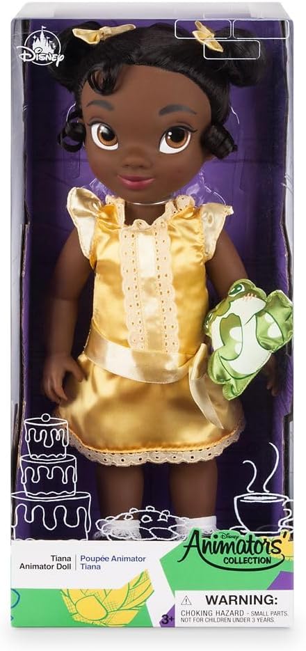 Disney Store Animators' Collection Tiana Doll - The Princess & The Frog - 16 Inch Toy Figure, Authentic Store Doll for Kids and Collectors, Fully Posable with Detailed Design, Suitable for Ages 3+