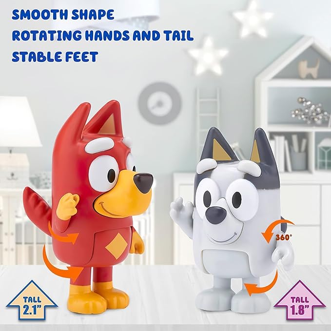 8 PCS Wolfs Figures Toys Playset, Wolves Action Figurines Family and Friends Set, Cake Toppers 2.5-3 Inch