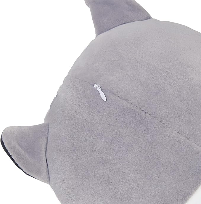Long Plush Toy Cat Pillow Cute Plush Cat Toy Doll Stuffed Animal Cat Hugging Pillow for Sleeping Gift for Kids and Girls(Gray,50cm/19.6in)