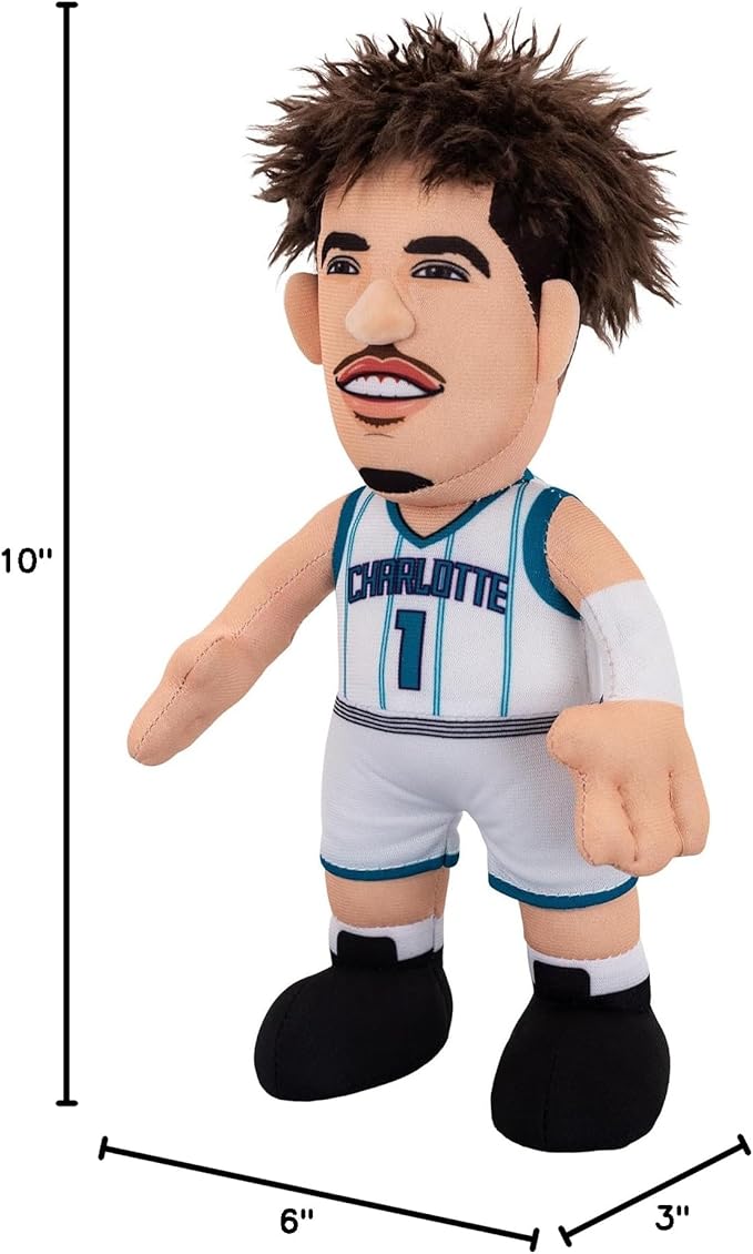 Bleacher Creatures Charlotte Hornets LaMelo Ball 10" NBA Plush Figure - A Superstar for Play Or Display