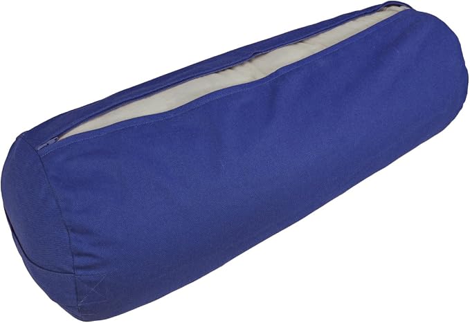 YogaAccessories Cover for Round Cotton Yoga Bolster