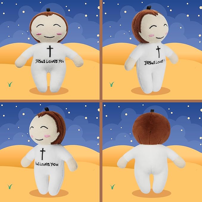 free-space Jesus Plush Doll Christ Religious Figure Toys for Boy Girl Christening Gift (Jesus (Small))