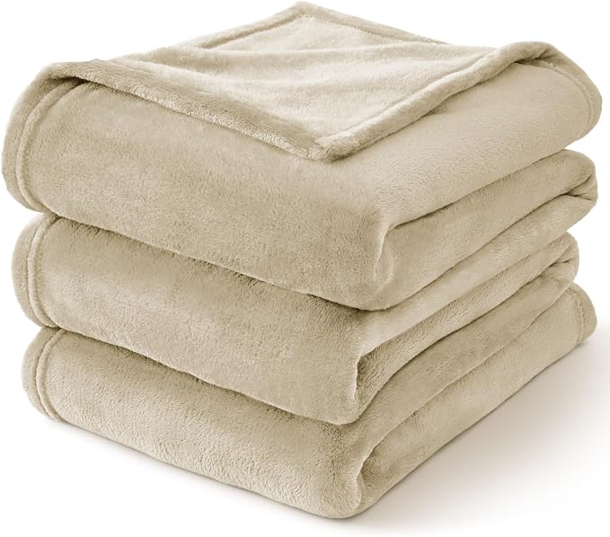 BEDELITE Fleece Blanket Soft Plush Throw for Couch Linen 50"x70" | Ultra Soft Fleece, Plush Microfiber, Lightweight Warmth, All Season Comfort, Fade Resistant, Machine Washable, Couch Sofa Bed