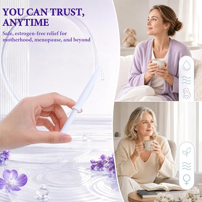 Vaginal Moisturizer | Hyaluronic Acid & Vitamin E | Pre and Post Menopausal | pH Balance for Women | Vaginal Dryness Relief and Long Lasting Wetness (1Box x 12pcs)