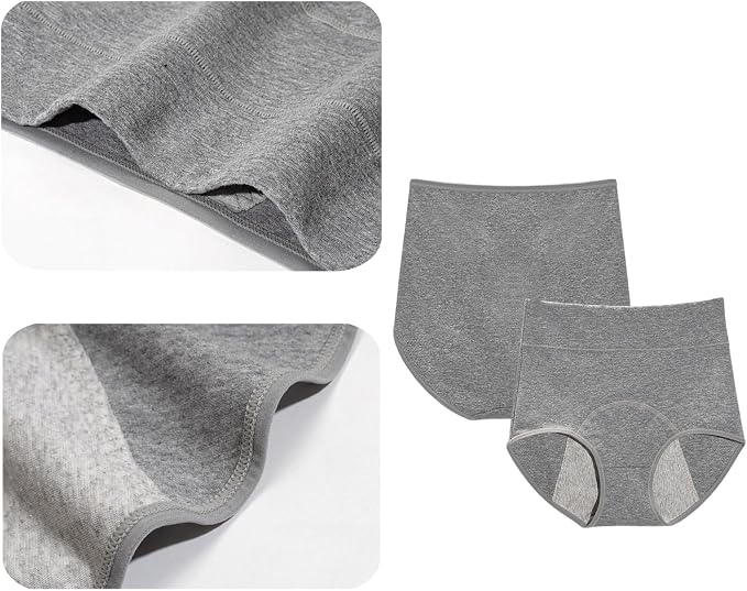 Washable Incontinence Underwear for Women, Leak Resistant Ladies Panties | Reusable Protective Briefs for Light Bladder Leakage; Thin lightweight leak proof underwear; NO thick cotton liner (M)