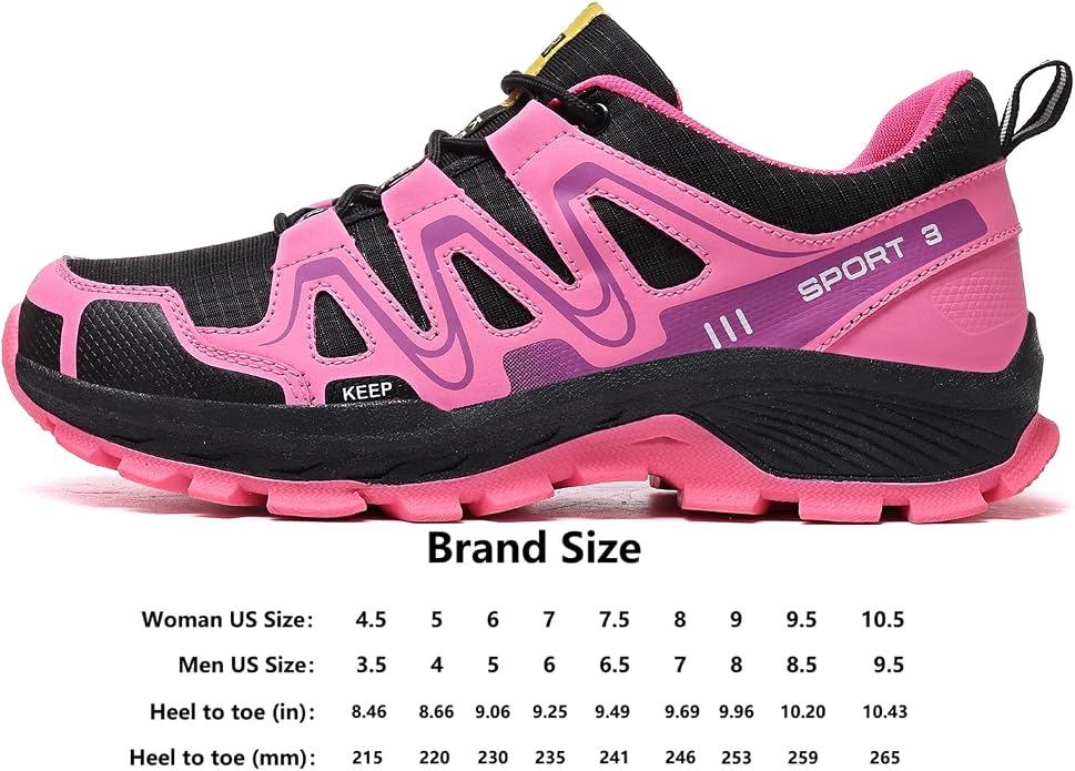 Women Hiking Shoes Casual Non-Slip Lightweight Comfortable Running Fashion Sneakers Walking Trekking Outdoor Shoes
