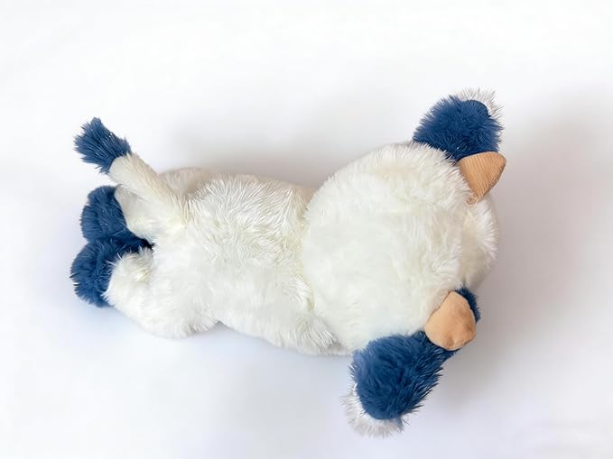 Cute Cow Plush Stuffed Animal Doll Toy 10 inch for Girls Boys (pa Cow Blue)