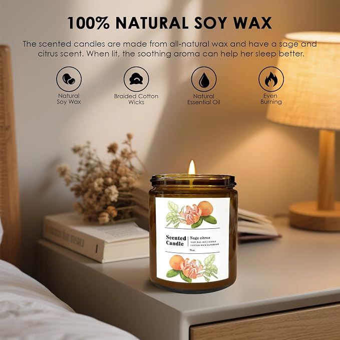 Coniol Natural Pumpkin Pie Scented Candle for Home - Rich & Warm Aromatherapy for Home Relaxation, Holiday Decor & Stress Relief, Premium Soy Wax for Family Coziness