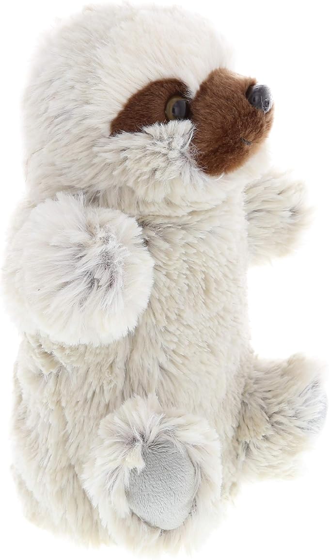 DolliBu Sloth Plush Hand Puppet - Super Soft Stuffed Animal Sloth Puppet Toy for Kids, Educational Cute Plush Puppets for Teaching, Games, and Shows