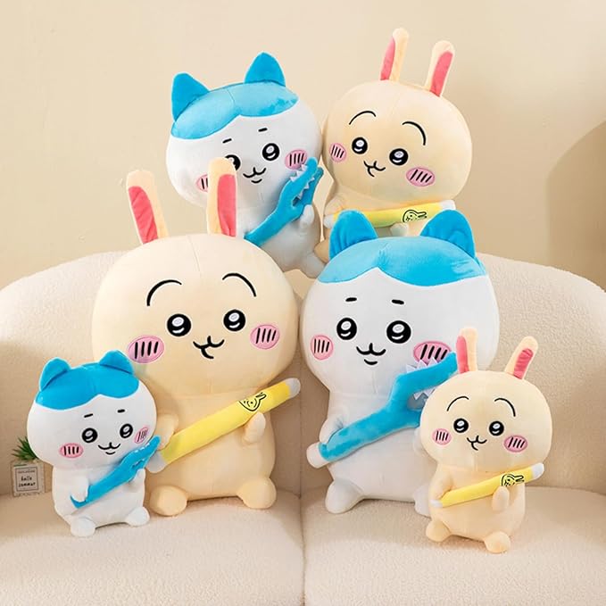 11.8 Inch Chikawa Plush, Usagi Stuffed Figure Throw Pillows for Home Decor for Cartoon Fans Adults, Kawaii Plush