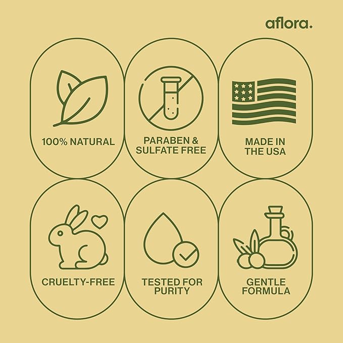 Castor Oil No Drip Serum for Lashes & Brows – Aflora Botanical Blend Balm Stick – Fuller, Longer, Healthier-Looking Hair – Mess-Free – Hydrating & Strengthening – Purity Tested