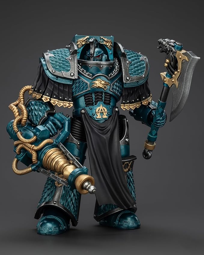 JoyToy 40K Genuine License 1:18 Action Figure, Alpha Legion Lernaean Terminator with Conversion Beam Cannon, 4.96 inch Collectible Action Figures Sets