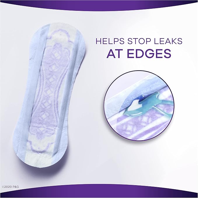 Always Discreet Incontinence Liners, Very Light, Long Length, 24 Count